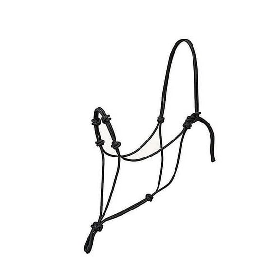 Weaver Leather Silvertip Four Knot Rope Halter Large Black
