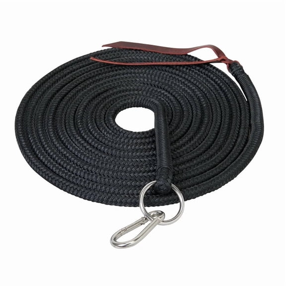 Weaver Leather Silvertip Lunge Line - 22' Yacht Braid with Ring Snap