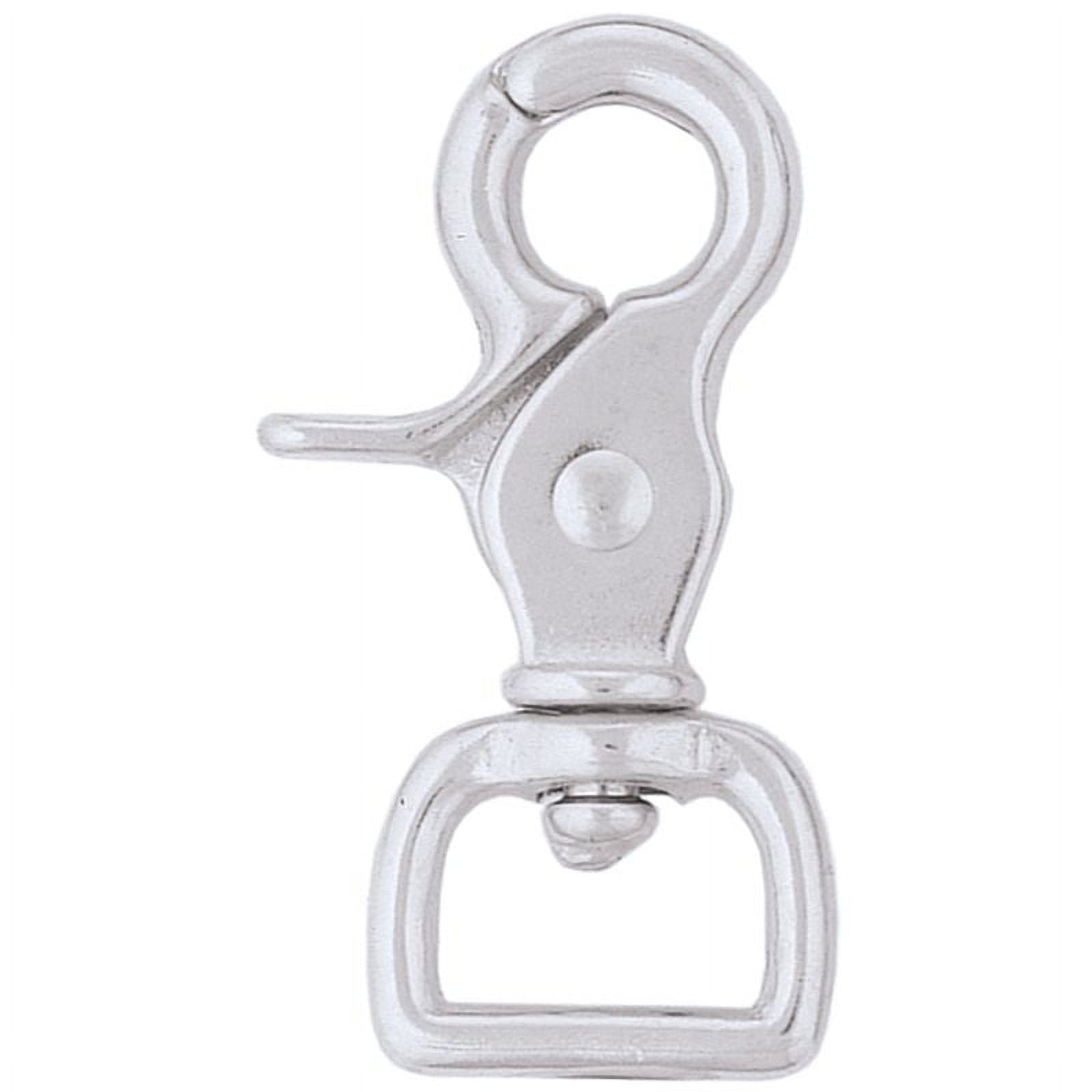 Weaver Leather Square Scissor Snap NP 5/8 in. Silver 0.62in