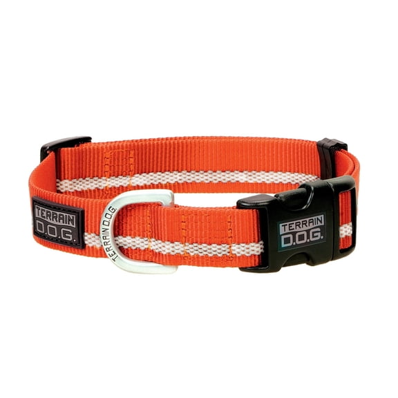 Weaver Leather Terrain D.O.G. Reflective Snap-n-Go Collar: Safety & Style Navy / Small, 9 - 13 inches, 3/4-inch width