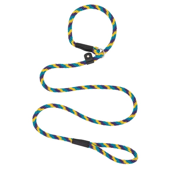 Weaver Leather Terrain D.O.G. Slip Lead: Ultimate Dog Training Leash 5/8-inch x 6-feet / Black