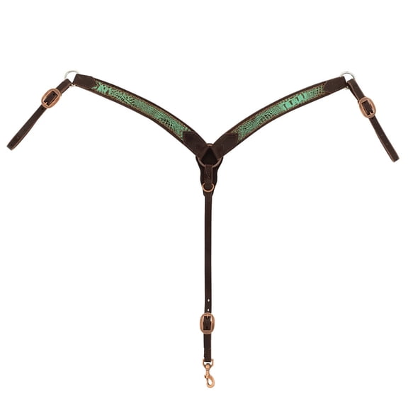 Weaver Leather Weaver Turquoise Croc Breast Collar
