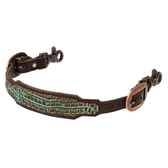 Weaver Leather Weaver Turquoise Croc Wither Strap