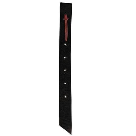 Weaver Nylon Latigo Off Billet w/ Holes Black