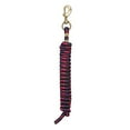 thumbnail image 1 of Weaver Poly Lead Rope W/Brass Snap Black/Purple/Ra, 1 of 8