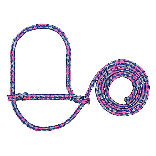 Weaver Poly Rope Sheep Halter Royal/Coral/Gray