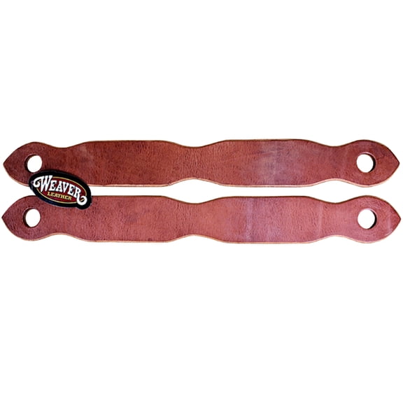 Weaver Russet English Bridle Leather Single Ply Slobber Straps Tack Horse