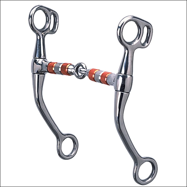 Weaver Leather Tom Thumb Snaffle Horse Bit 5 Inch Roller Mouth ...