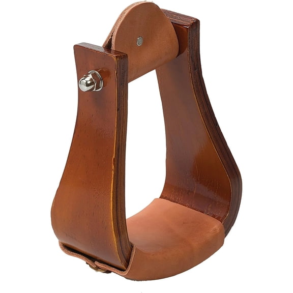 Weaver Leather Sloped Wood Roper Stirrups - Ergonomic Joint Relief