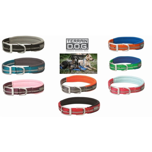 Weaver Terrain D.O.G. Reflective Dog Collar: Adventure-Ready & Safe! 15" / Dark Blue / 3/4"