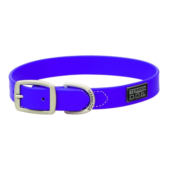 Weaver Leather Terrain D.O.G. Brahma Webb Dog Collar Purple / 15" x 3/4"