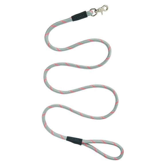 Weaver Leather Terrain D.O.G. Rope Leash: Adventure-Ready & Stylish! Gray/Orange / 1/2" x 6'