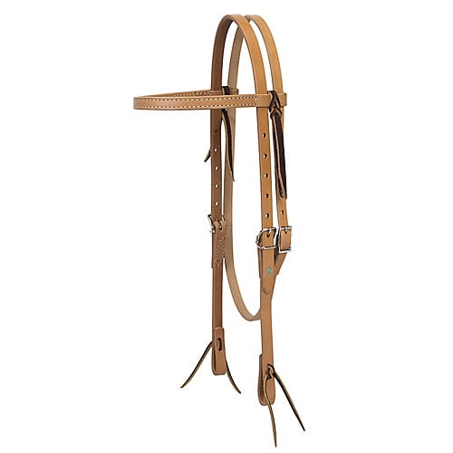 Weaver Turq Cross Skirting Headstall Light Brown