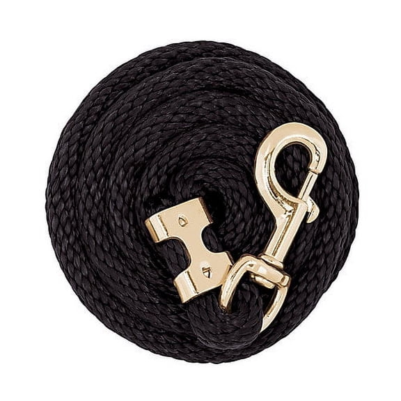 Weaver Value Lead Rope Brass Snap 5/8 x 8 Black