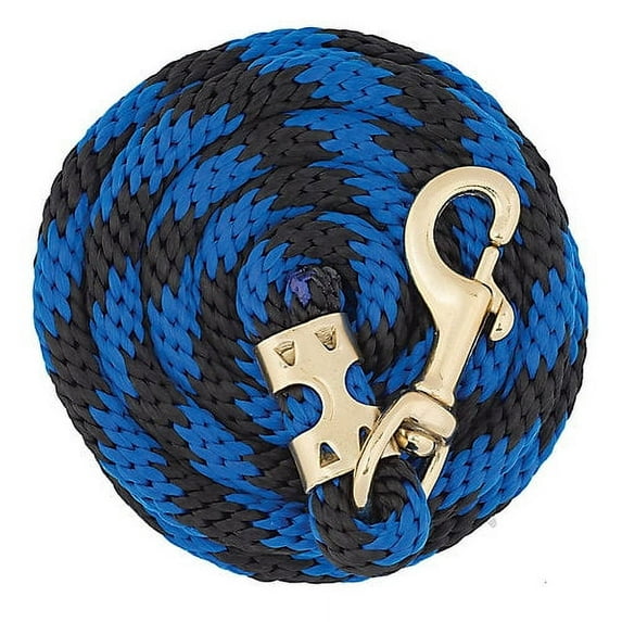 Weaver Value Lead Rope Brass Snap 5/8 x 8 Blue Bla