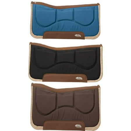 Weaver Leather Wool Blend Felt Shim Western Saddle Pad - 32" x 32" - Contoured with Removable EVA Foam Shims