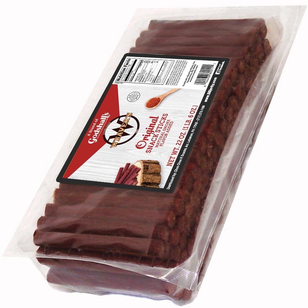 Weaver’s Original Mini Snack Sticks (88 mild 3.5" beef and chicken snack sticks per 22oz bag)