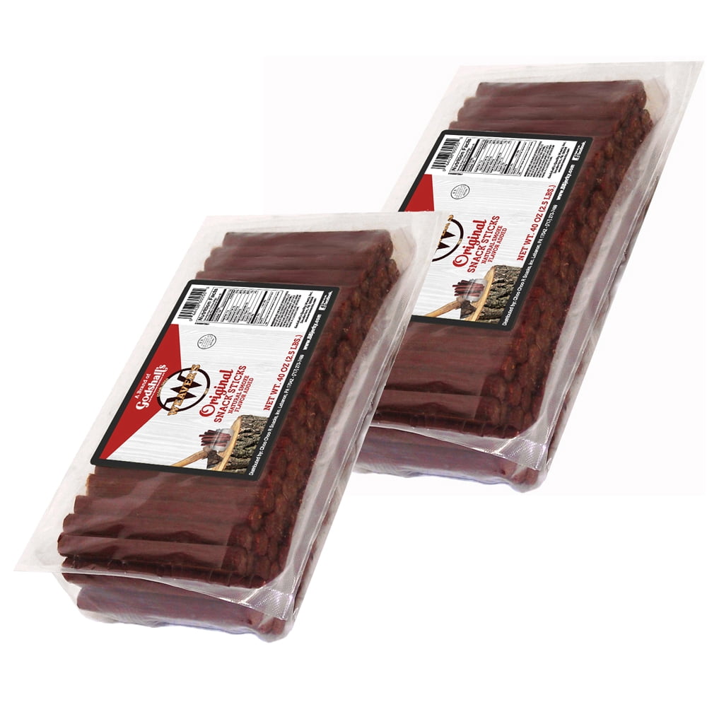 Weaver’s Original Mini Snack Sticks Twin Pack (Two 40oz bags of 3.5" beef and chicken snack sticks)