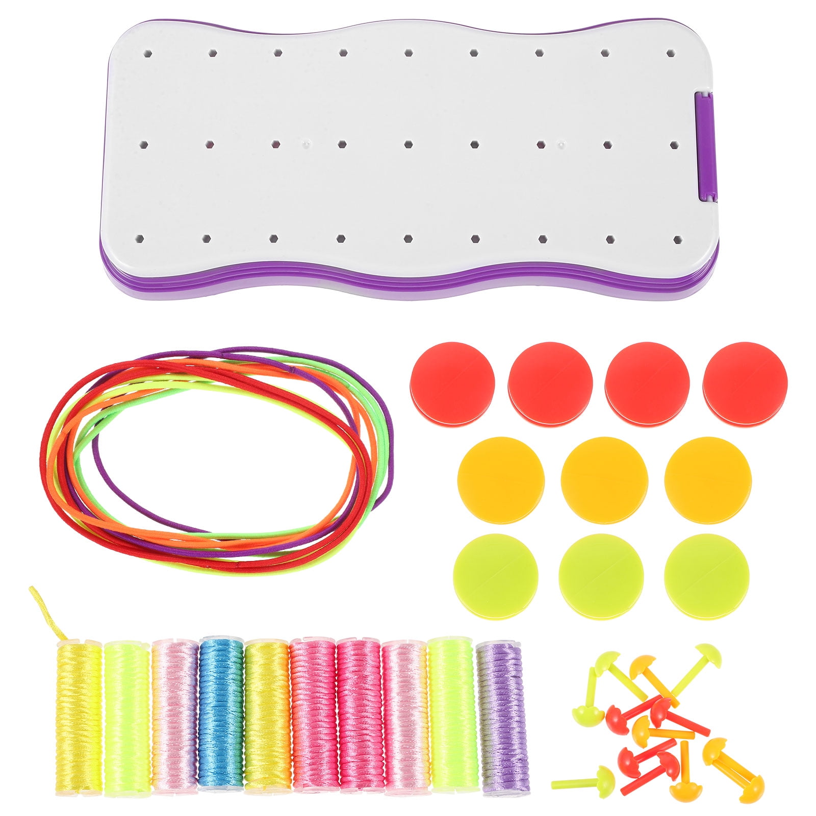 Weaving Bracket Rope Kit Toy Lanyards Bracelet Maker DIY Manual