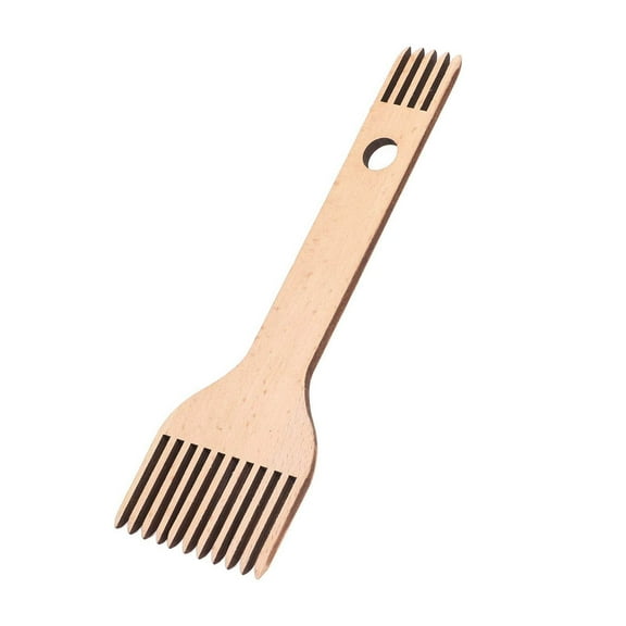 Weaving Comb Wooden Double Ended Weaving Comb Fringe Comb Braided Tools Tapestry Rug Comb for Knitting Crafts Sweaters Scarves Hats Tapestries