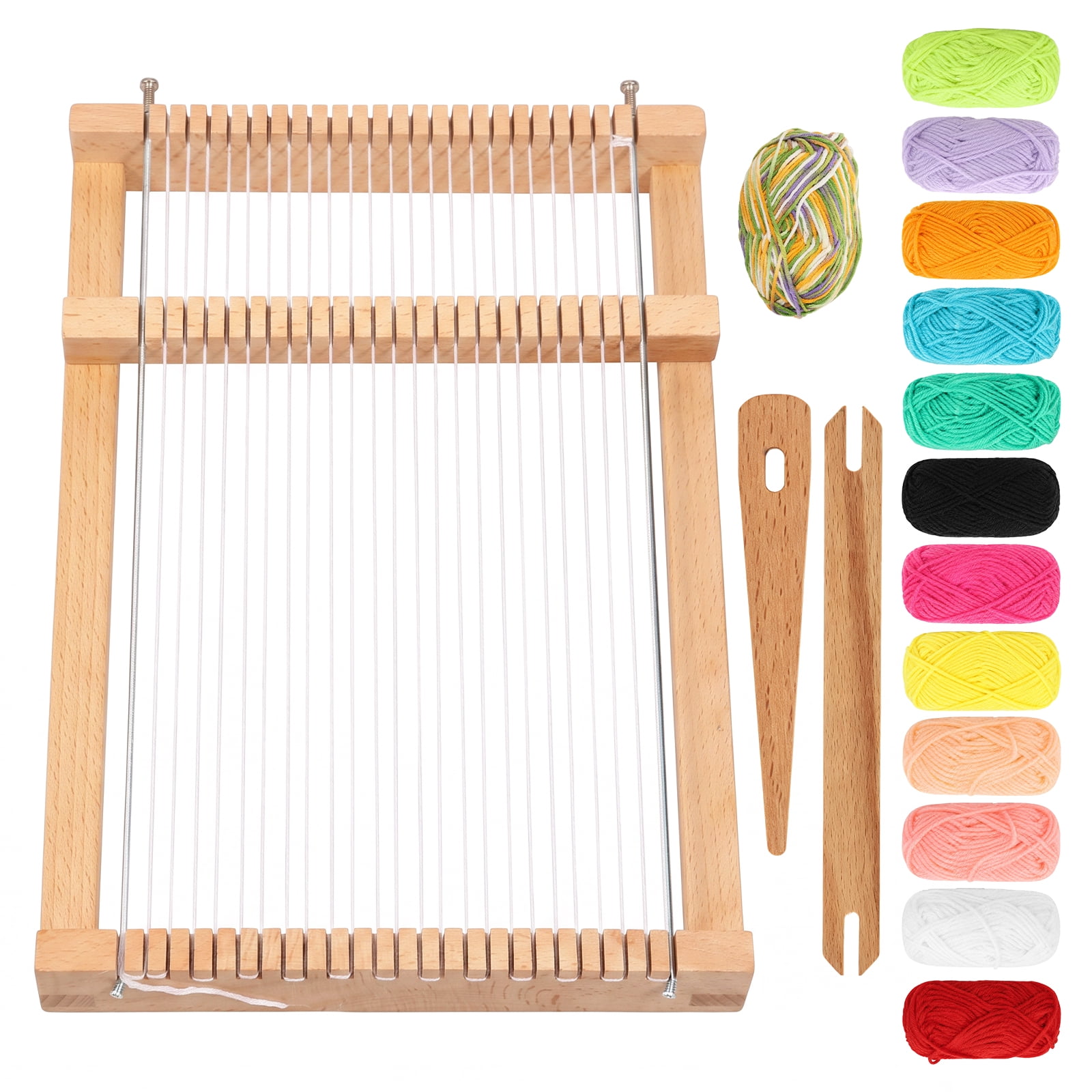 Weaving Frame Kit Beginner Friendly Wooden Tapestry Frame Full Yarn Set ...