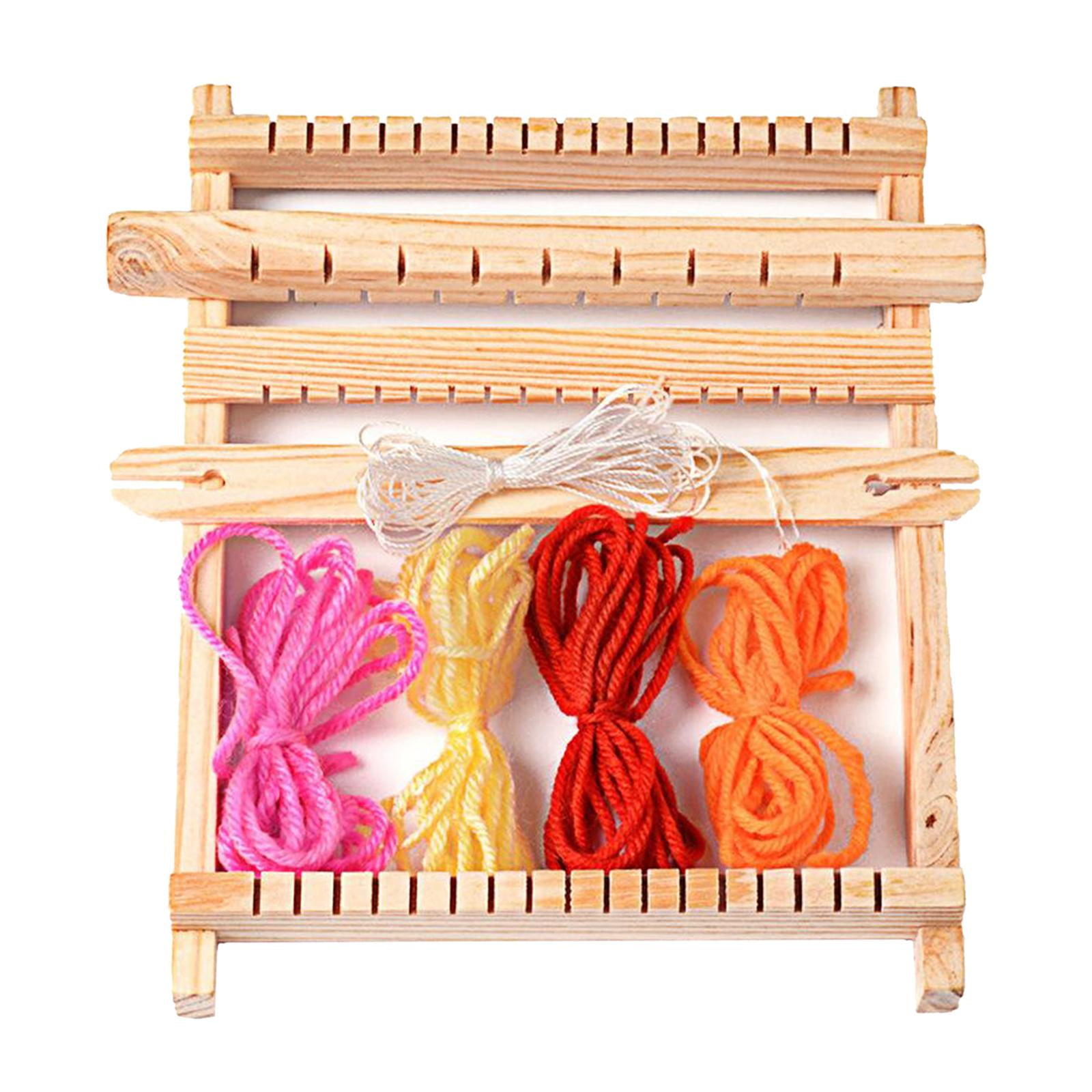 Weaving Loom Knitting Kit Long Knitting Loom Scarf Weaving Board Pompom  Sock Hat Scarf Long Handle DIY Weaving Tool 