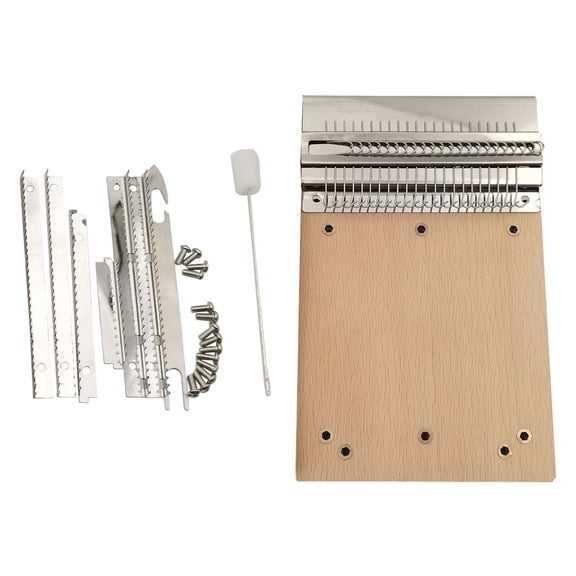 Weaving Loom Small Adjustable Wooden Frame Durable Material for Socks Jeans Fabric Crafting