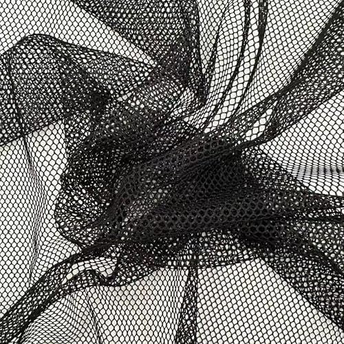 Weaving Net for Sew-In Weave, Soft Mesh Hair Net for Braiding & Hair Extensions, Black Weave Net for Wig Making, 49" x 37", 1 Pack