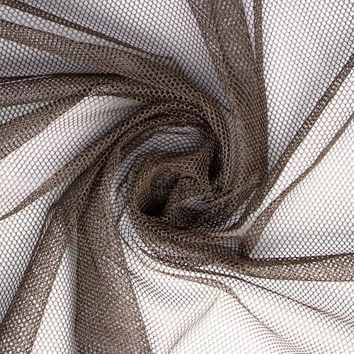 Weaving Net for Sew-In Weave, Soft Mesh Hair Net for Braiding & Hair Extensions, Dark Brown Weave Net for Wig Making, 49" x 37", 1 Pack