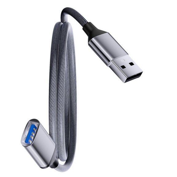 Weaving USB Extension Cable Aluminum Alloy Shell Data Transfer Wire Line 480Mbps Data Transfer for Keyboards