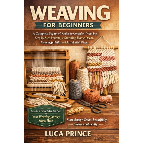 Weaving for Beginners: A Complete Beginner's Guide to Confident Weaving Step-by-Step Projects for Stunning Home Decor, M, (Paperback)