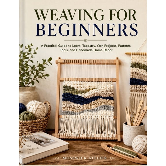 Weaving for Beginners: A Practical Guide to Loom, Tapestry, Yarn Projects, Patterns, Tools, and Handmade Home Decor, (Paperback)