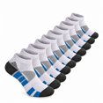 thumbnail image 1 of Weavra Athletic Ankle Socks for Men & Women, Moisture Wicking Cushioned Comfort, 5 Pairs - Breathable Mesh Knit, 1 of 4