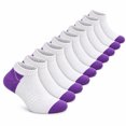 thumbnail image 1 of Weavra Athletic Ankle Socks for Men & Women, Breathable Cushioned Comfort, 6 Pairs - Moisture Wicking Mesh Knit, 1 of 4
