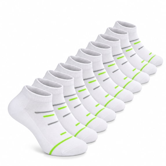 Weavra Low Cut Athletic Socks for Men & Women, 5 Pairs - Breathable Fabric, Cushion Comfort & Arch Support