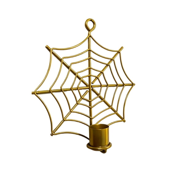 Web Candles Holders, Spiderweb Taper Candle Holder Sconce, Spiderweb Taper Wall Mounted Candle Holder For Halloween Festival Decorations