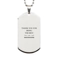thumbnail image 1 of Web Developer Engraved Silver Dog Tag - Thank You for Being the Best, Inspirational Gift for Graduation, Birthday or Christmas, 1 of 1