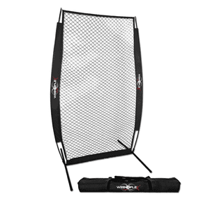 Web Flex Spider Series 4 ft x 7 ft Baseball I-Screen Pitcher Protective Safety Screen & Net