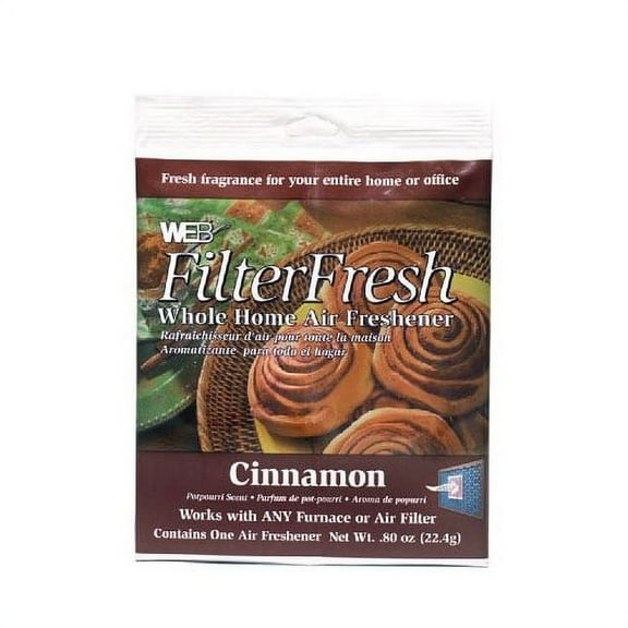 Web Products WCIN FilterFresh Cinnamon Scent Home Air Freshener Furnace Filter Accessory