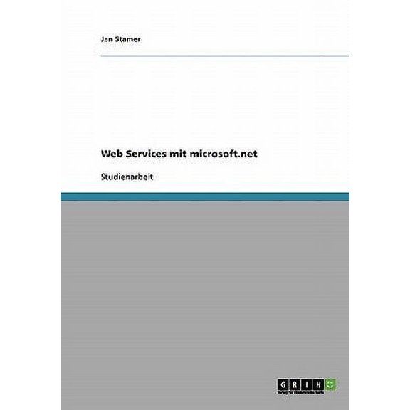 Web Services mit microsoft.net (Paperback)