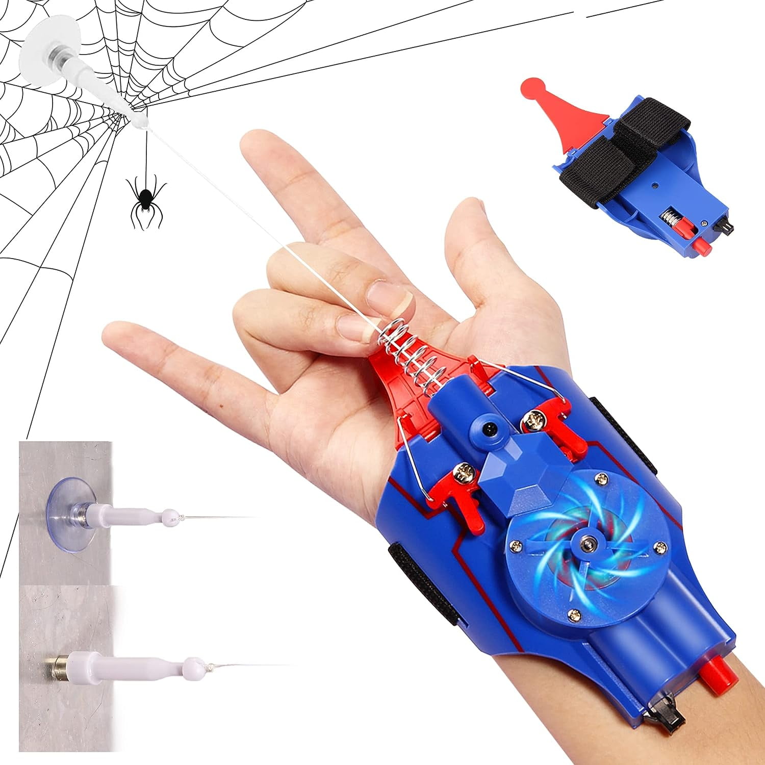 Web Shooter Launcher String Toy, [Electric Reel-in] Cool Gadgets Spider Web  Shooters Real Silk [9.8ft Range] Superhero Role-Play Cool Stuff Fun Toys