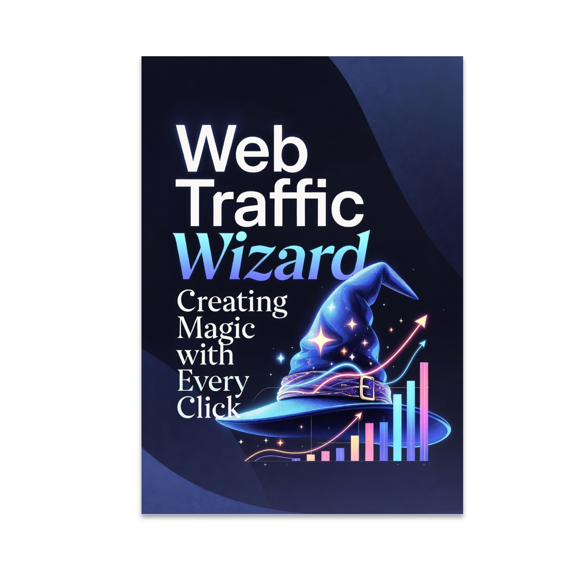 Web Traffic Wizard Creating Magic with Every Click - Digital Marketing Enthusiast - 13x19 Poster Print