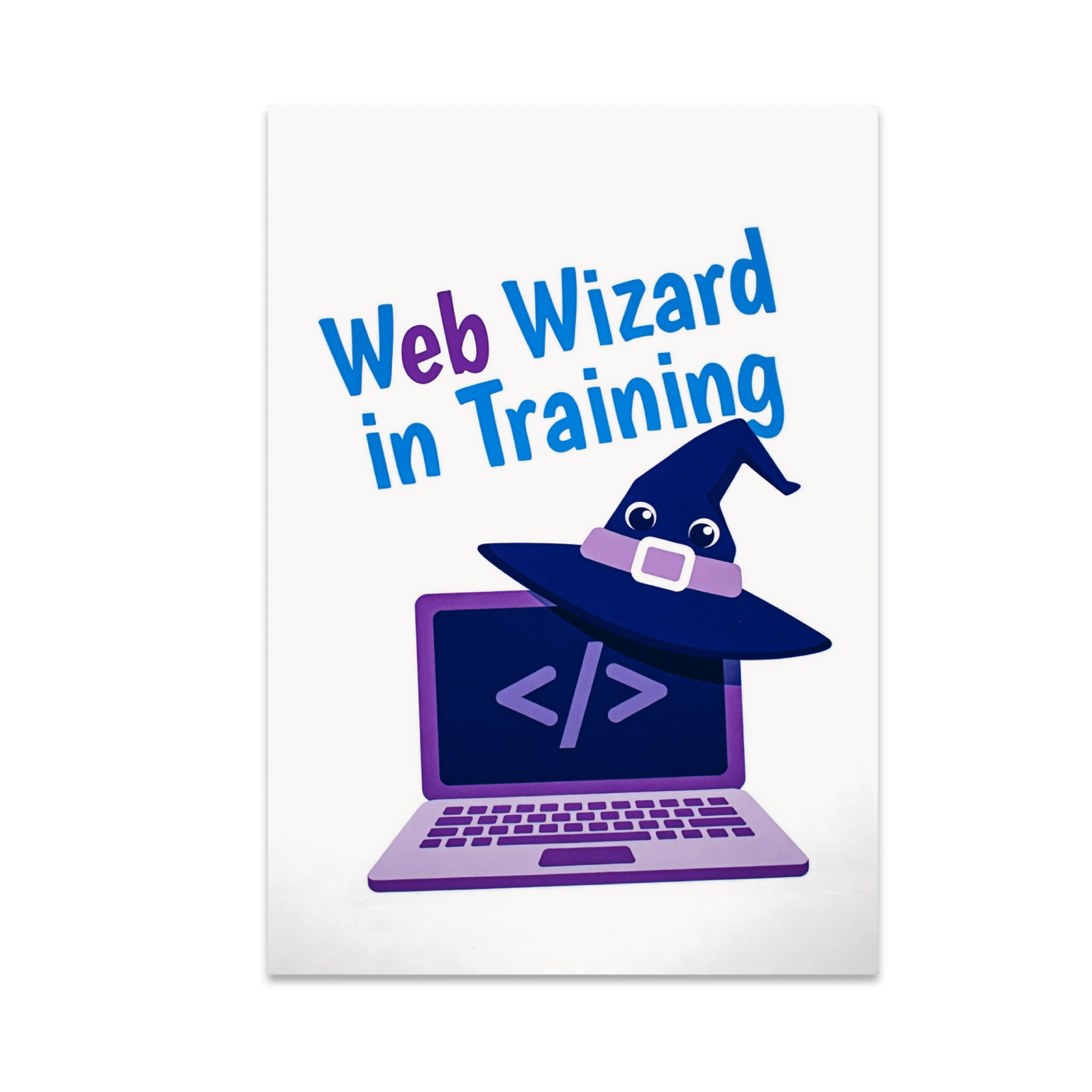 Web Wizard in Training Coding Art Print - Tech Enthusiast - 13x19 ...