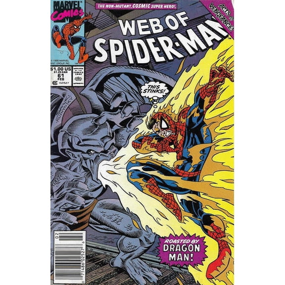 Web of Spider-Man, The #61 (Newsstand) VF ; Marvel Comic Book