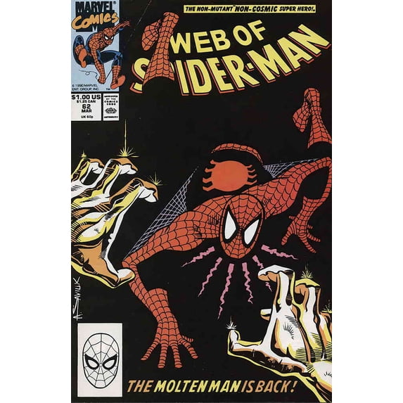 Web of Spider-Man, The #62 VF ; Marvel Comic Book