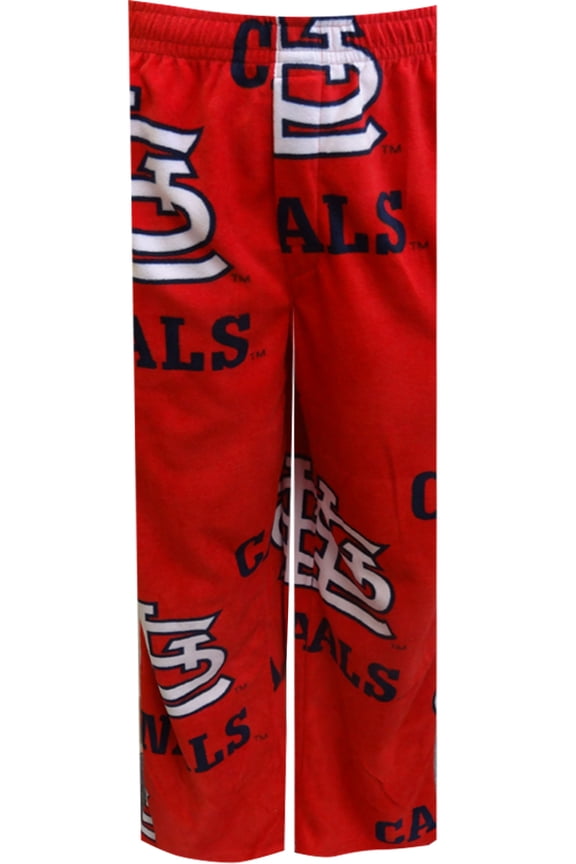 Mens Saint Louis Baseball Guys Red Fleece Lounge Pants (Small)
