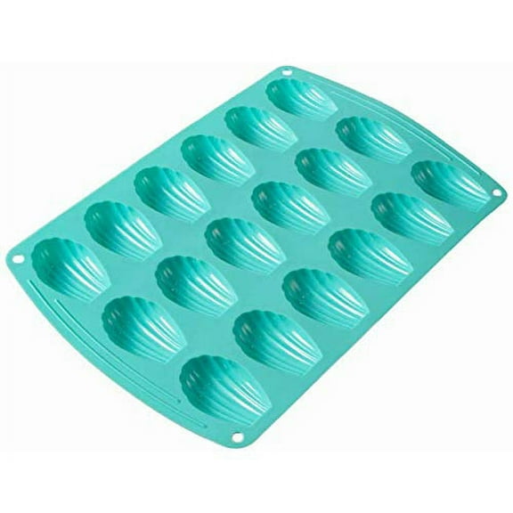 Webake Madeleine Pan 18 Cavity Silicone Madeleine Mold for Small Cake, Candy and Cookies