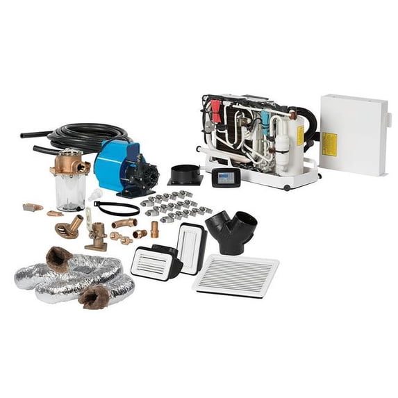 Webasto 5012460A FCF Platinum Series Air Conditioner Complete System Kit with KoolAir PM500 Pump & Ducting - 10000 BTU-h - 115V
