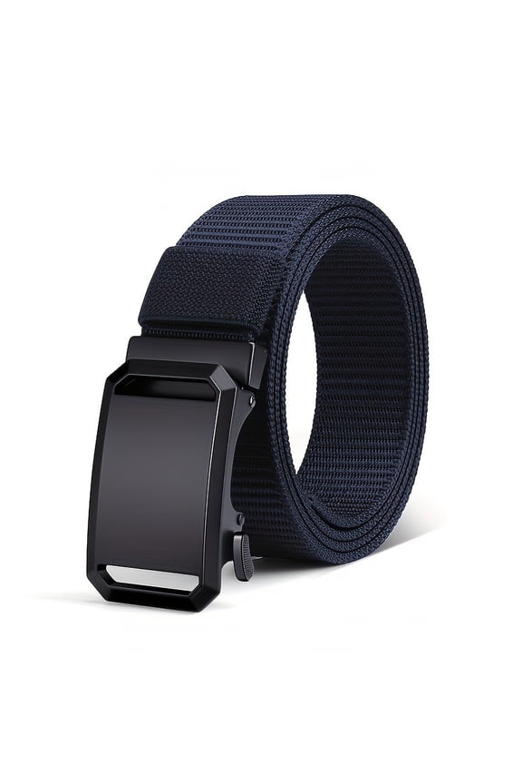 Webbing Automatic Buckle Belt Adjustable Length Farmers Security Guard Waistband Holeless Outdoor Belt