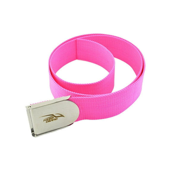 Webbing Diving Weight Waist Belt with Stainless Steel Buckle Weightlifting for Freediving Fishing Fitness Snorkeling Training , Rose .3M Rose .3M